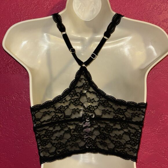 Victoria’s Secret Black lace bralette. Size medium. - Picture 4 of 9